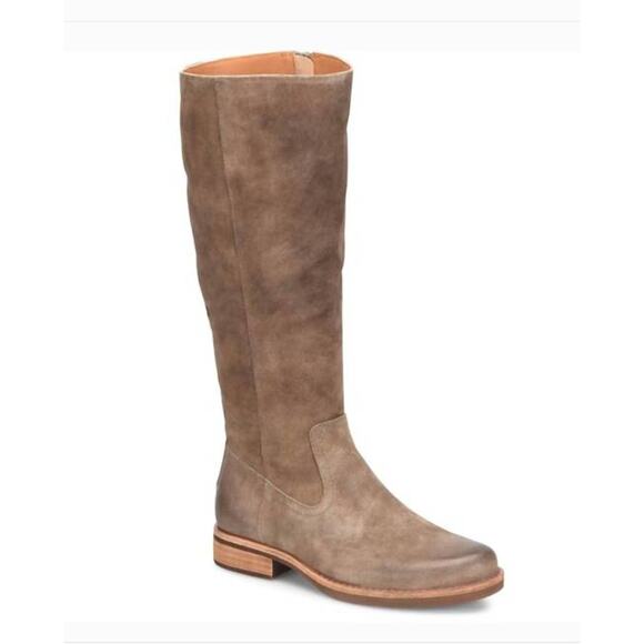 Kork-Ease Sydney Tall Boots Taupe Brown Distressed Suede Size 10 NWOB Riding - Picture 1 of 10